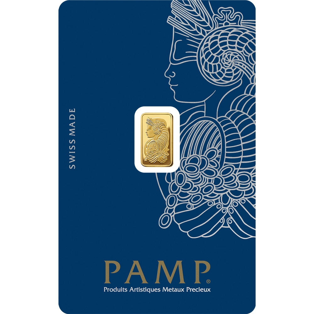 Lady Fortuna Gold Minted Bar 1g